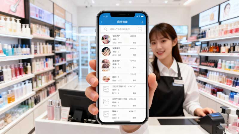 门店收银系统中的商品与库存管理功能演示